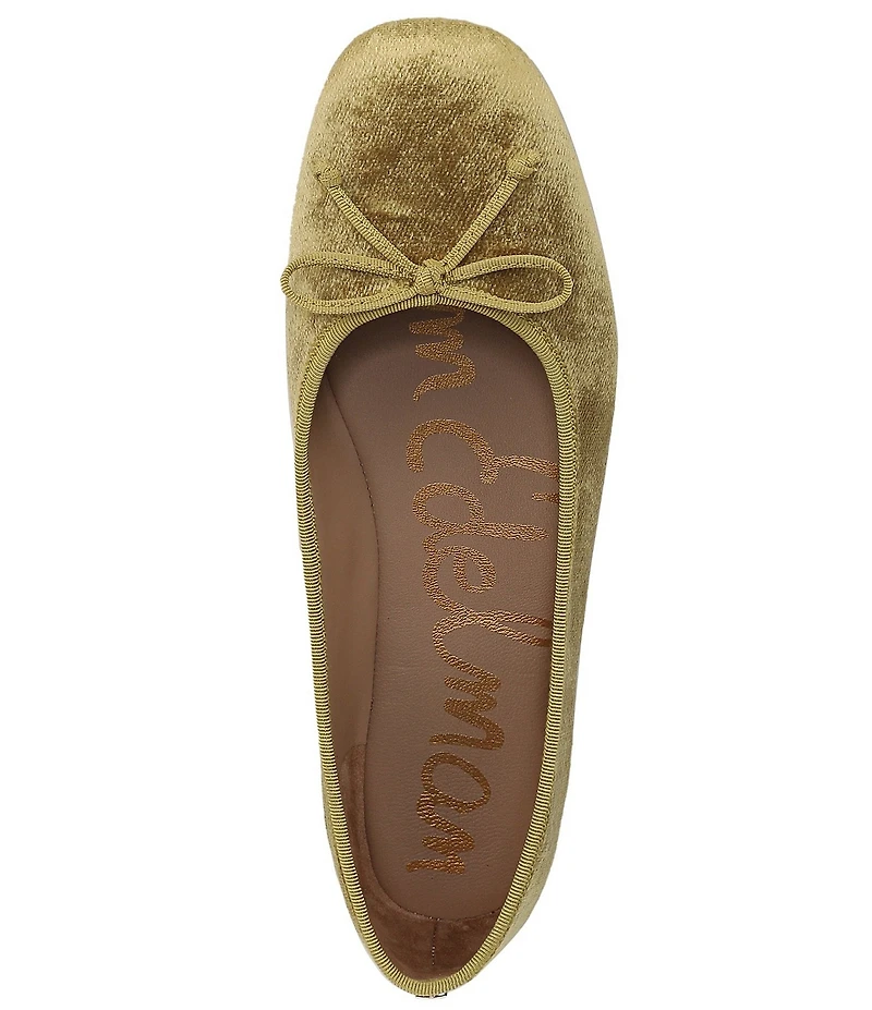 Sam Edelman Alie Velvet Bow Detail Ballet Flats