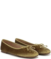 Sam Edelman Alie Velvet Bow Detail Ballet Flats