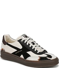 Sam Edelman Althea Cow Print Calf Hair Lace Up Sneakers