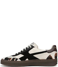 Sam Edelman Althea Cow Print Calf Hair Lace Up Sneakers