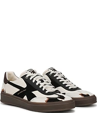 Sam Edelman Althea Cow Print Calf Hair Lace Up Sneakers