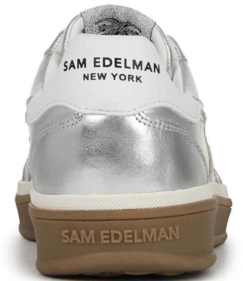 Sam Edelman Althea Metallic Leather Lace Up Sneakers