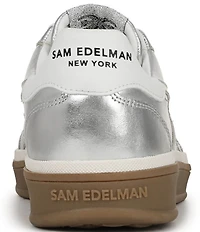 Sam Edelman Althea Metallic Leather Lace Up Sneakers
