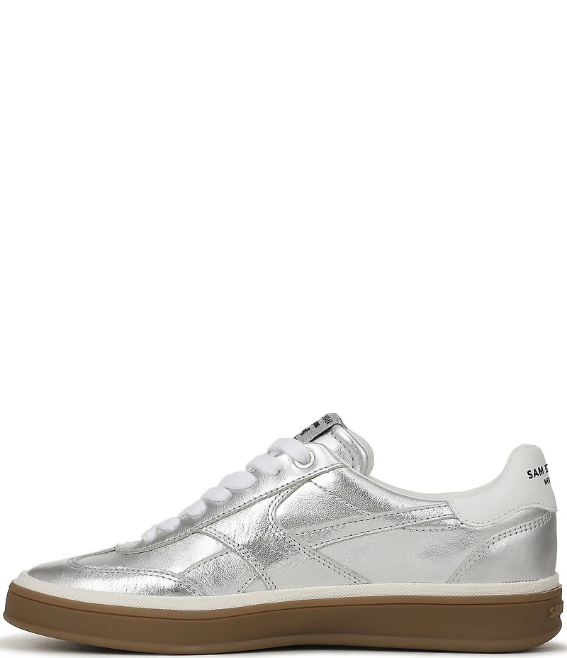 Sam Edelman Althea Metallic Leather Lace Up Sneakers