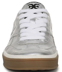 Sam Edelman Althea Metallic Leather Lace Up Sneakers