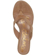 Sam Edelman Amie Suede Kitten Heel Thong Sandals