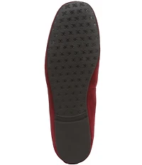 Sam Edelman Arya Suede Elastic Cross Strap Bow Detail Mary Jane Ballet Flats