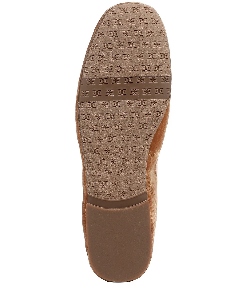 Sam Edelman Arya Velvet Elastic Cross Strap Bow Detail Mary Jane Ballet Flats