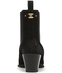 Sam Edelman Ashtyn Suede Western Chelsea Snip Toe Booties