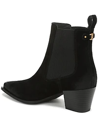 Sam Edelman Ashtyn Suede Western Chelsea Snip Toe Booties