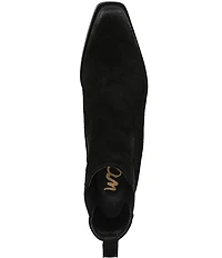 Sam Edelman Ashtyn Suede Western Chelsea Snip Toe Booties