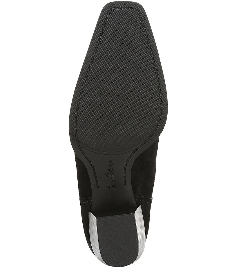Sam Edelman Ashtyn Suede Western Chelsea Snip Toe Booties