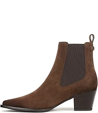 Sam Edelman Ashtyn Suede Western Chelsea Snip Toe Booties