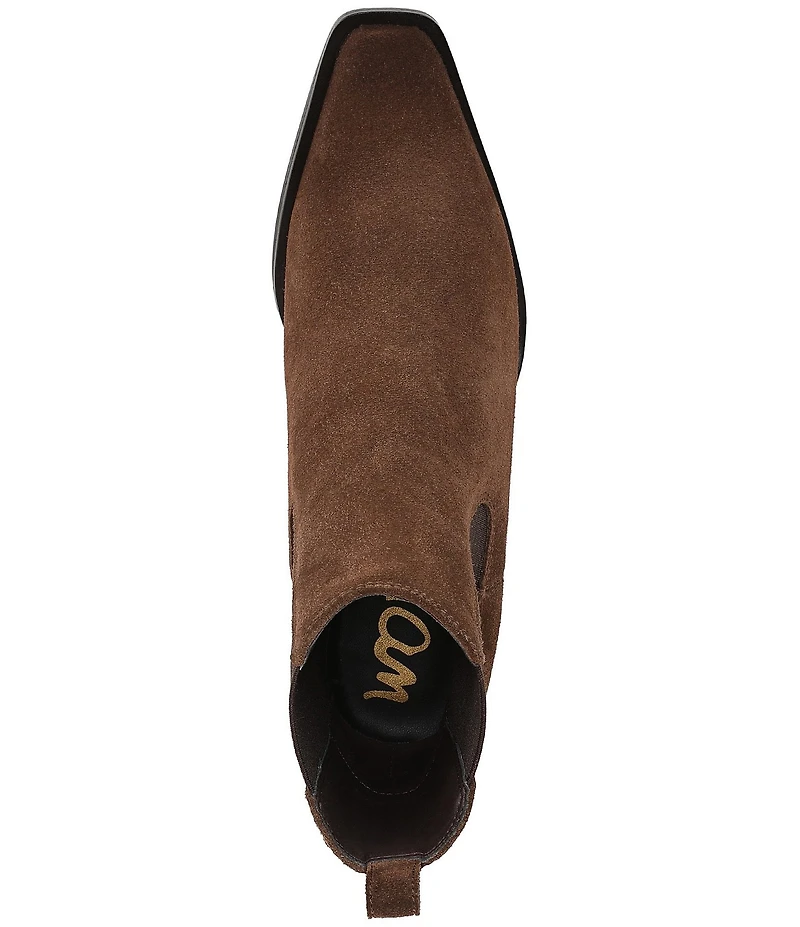 Sam Edelman Ashtyn Suede Western Chelsea Snip Toe Booties