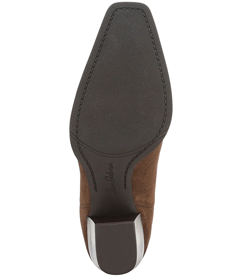 Sam Edelman Ashtyn Suede Western Chelsea Snip Toe Booties