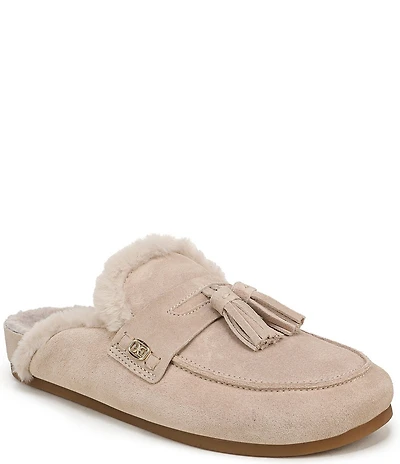 Sam Edelman Astrid Cozy Suede Tassel Detail Mules