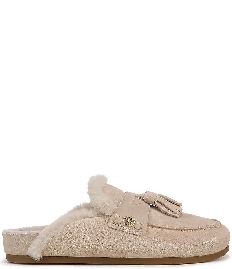 Sam Edelman Astrid Cozy Suede Tassel Detail Mules
