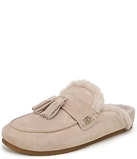 Sam Edelman Astrid Cozy Suede Tassel Detail Mules