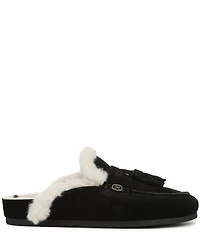 Sam Edelman Astrid Cozy Suede Tassel Detail Mules
