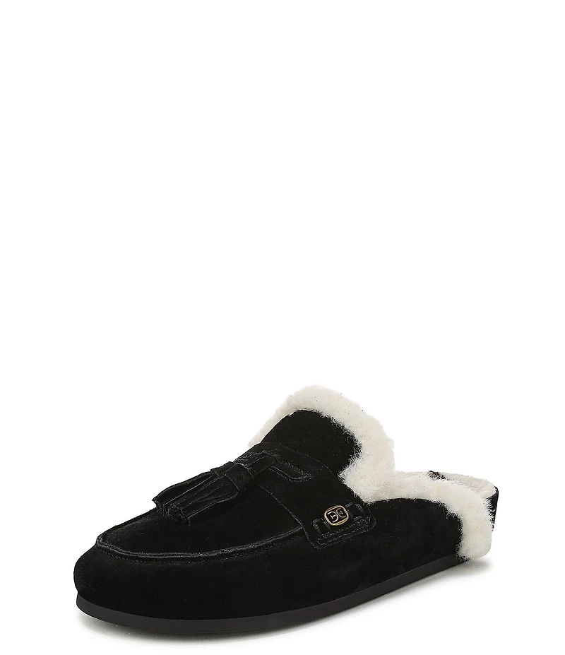 Sam Edelman Astrid Cozy Suede Tassel Detail Mules