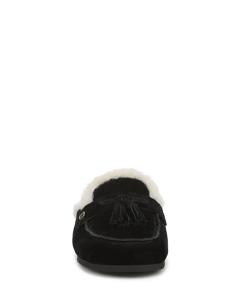 Sam Edelman Astrid Cozy Suede Tassel Detail Mules