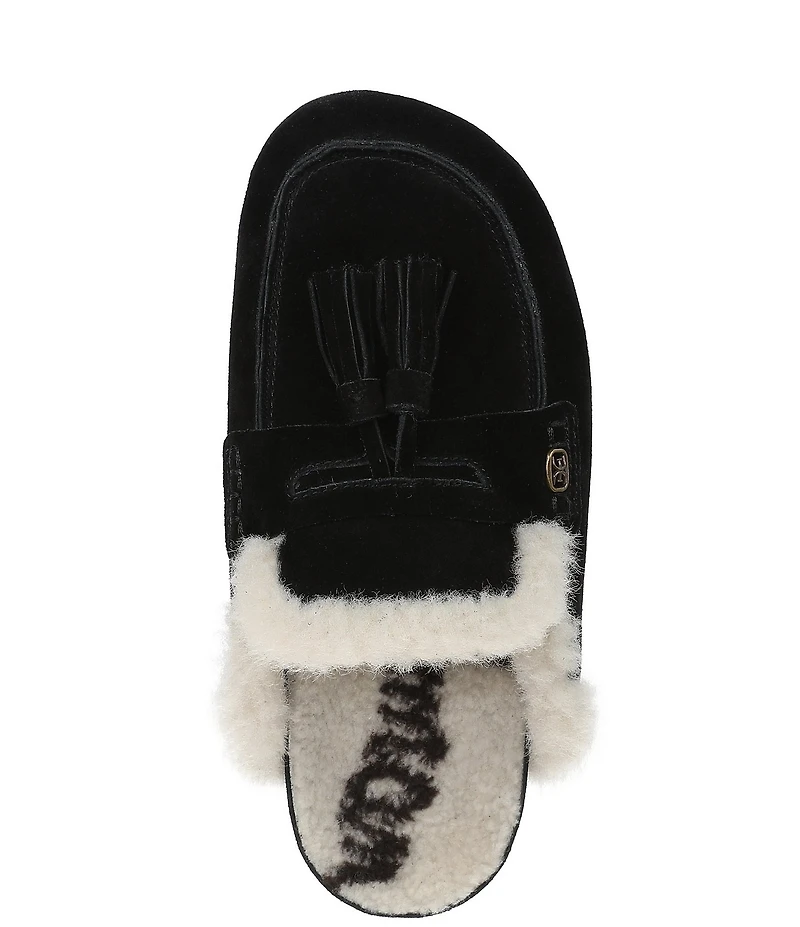 Sam Edelman Astrid Cozy Suede Tassel Detail Mules