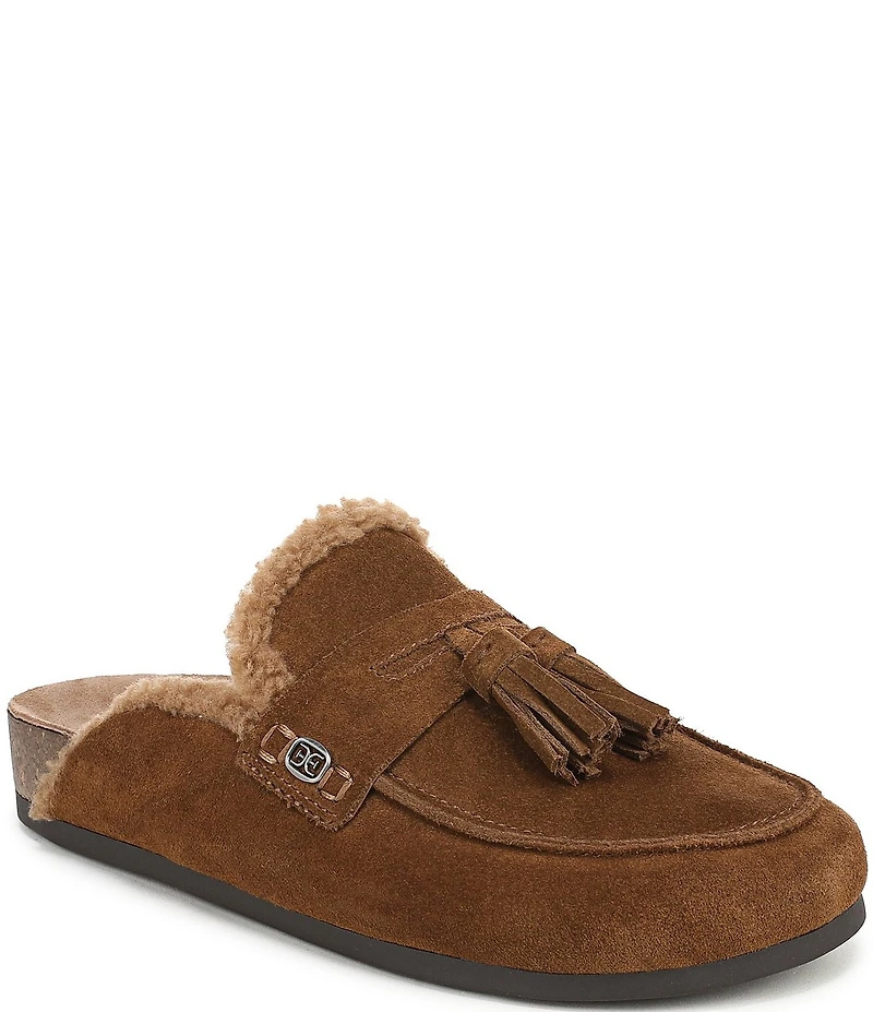 Sam Edelman Astrid Cozy Suede Tassel Detail Mules