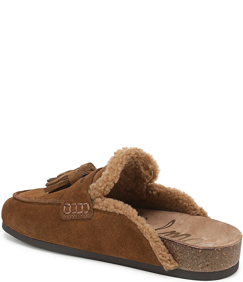 Sam Edelman Astrid Cozy Suede Tassel Detail Mules