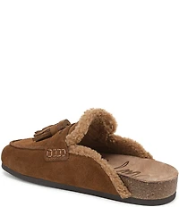 Sam Edelman Astrid Cozy Suede Tassel Detail Mules