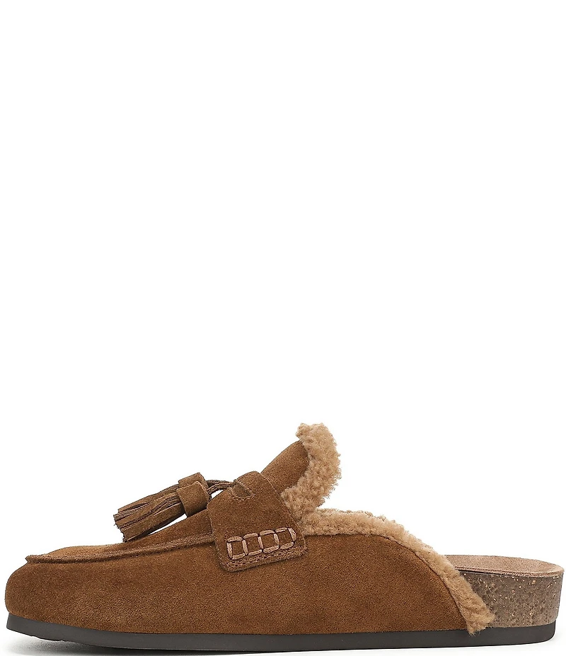 Sam Edelman Astrid Cozy Suede Tassel Detail Mules
