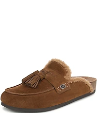 Sam Edelman Astrid Cozy Suede Tassel Detail Mules