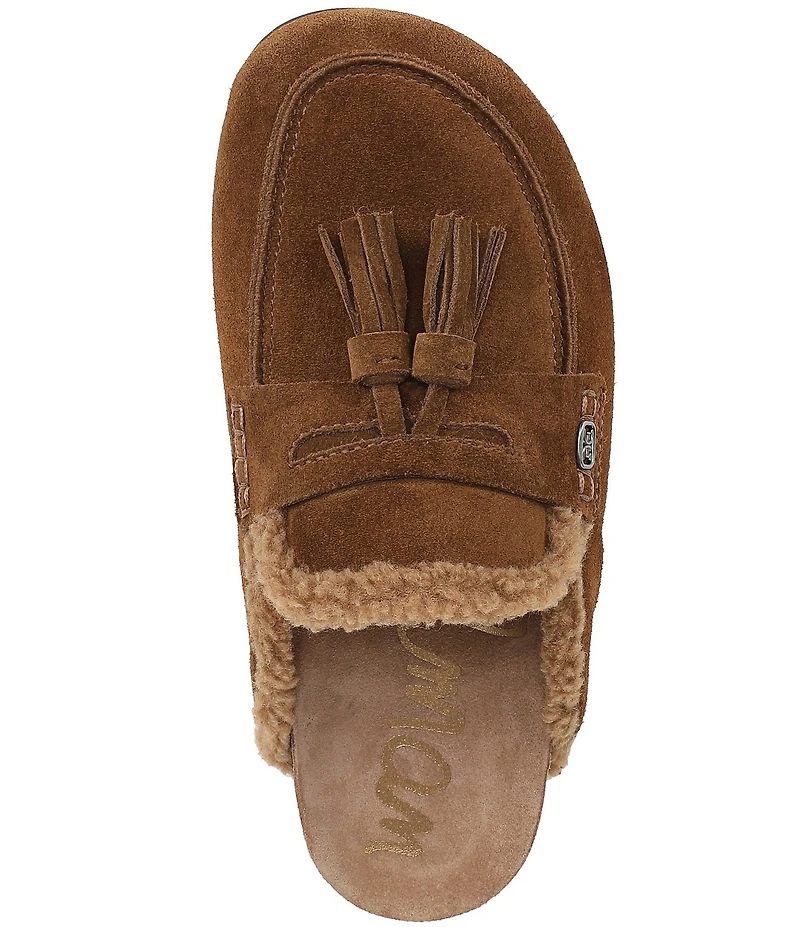 Sam Edelman Astrid Cozy Suede Tassel Detail Mules