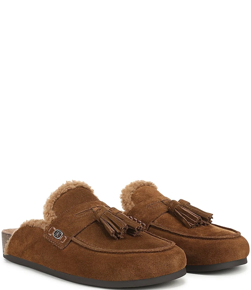 Sam Edelman Astrid Cozy Suede Tassel Detail Mules