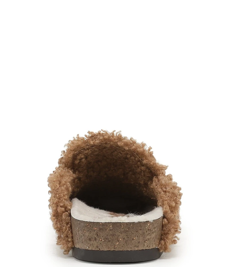 Sam Edelman Astrid Cozy Weave and Suede Faux Fur Lined Tassel Mules