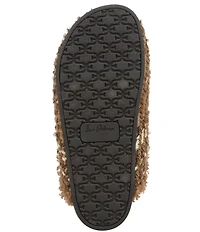 Sam Edelman Astrid Cozy Weave and Suede Faux Fur Lined Tassel Mules