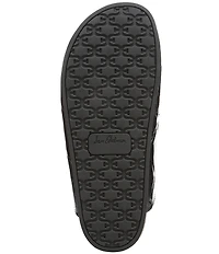 Sam Edelman Astrid Crocodile Print Leather Tassel Detail Mules