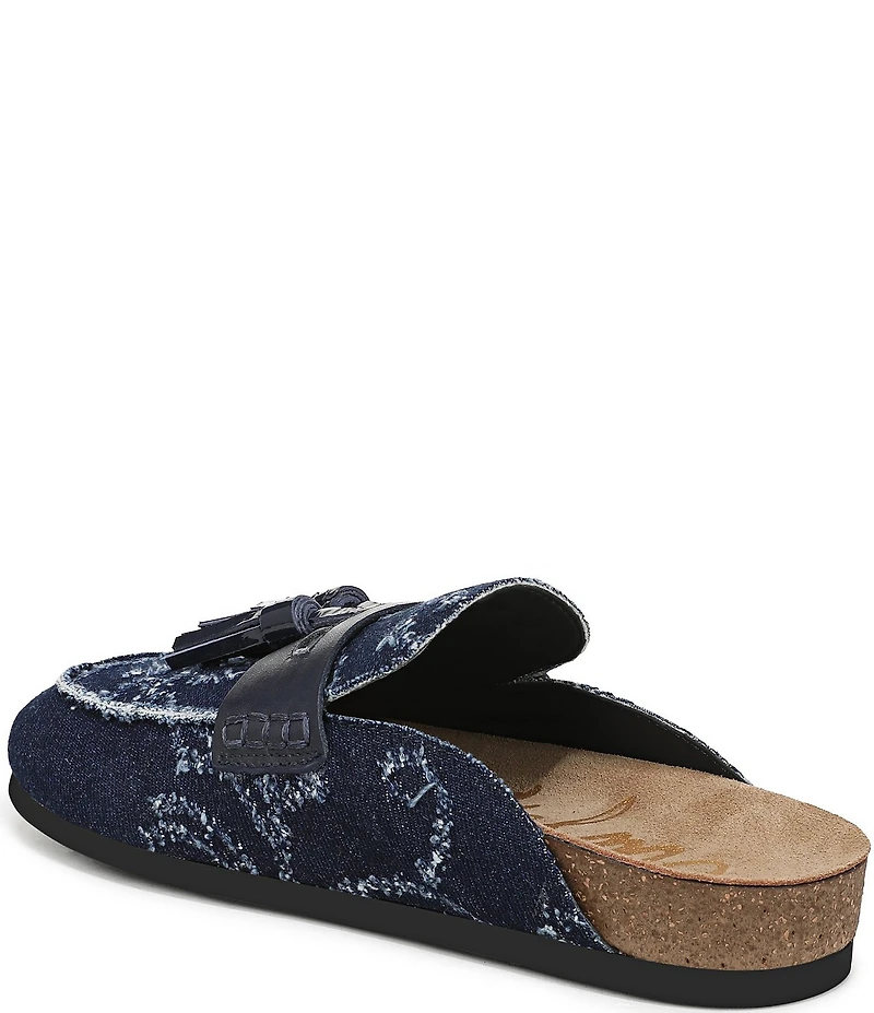 Sam Edelman Astrid Denim Tassel Mules