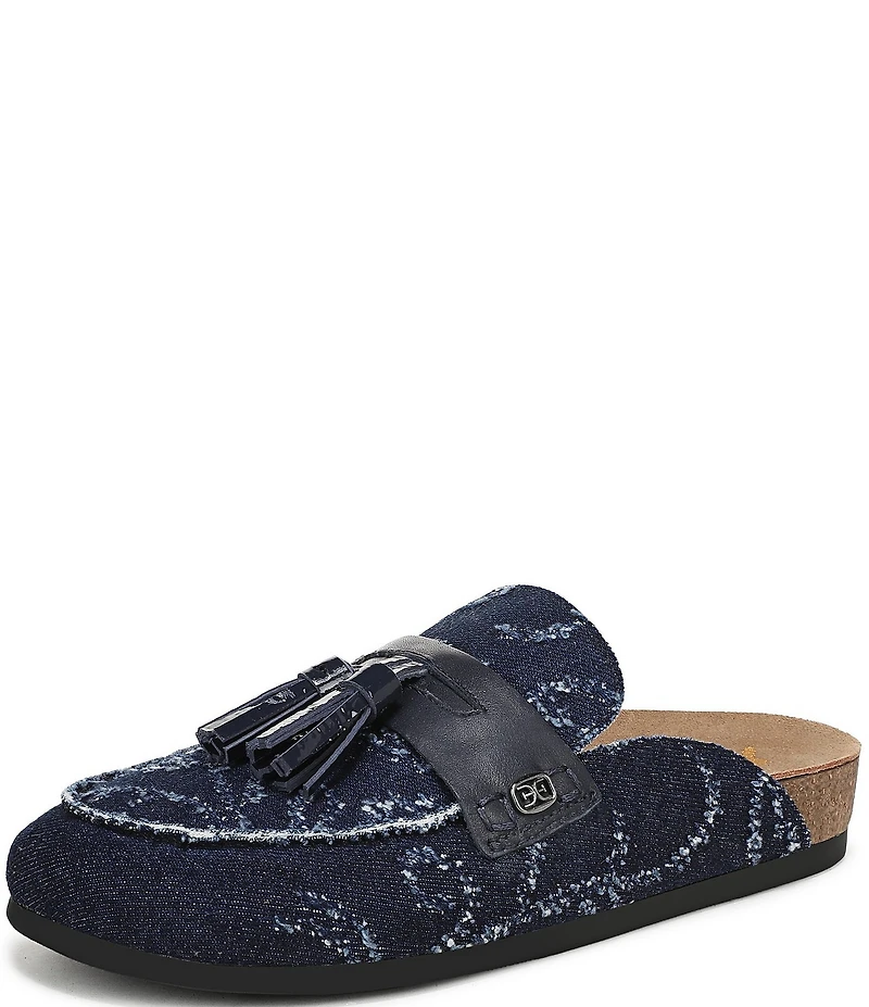 Sam Edelman Astrid Denim Tassel Mules