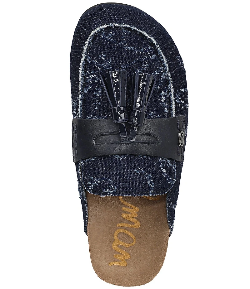 Sam Edelman Astrid Denim Tassel Mules