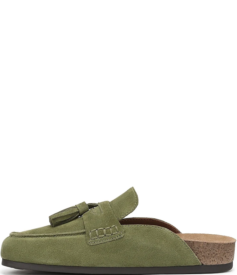 Sam Edelman Astrid Suede Tassel Detail Mules