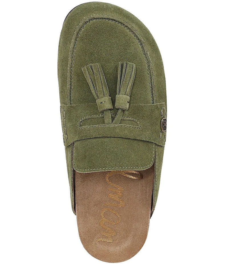 Sam Edelman Astrid Suede Tassel Detail Mules