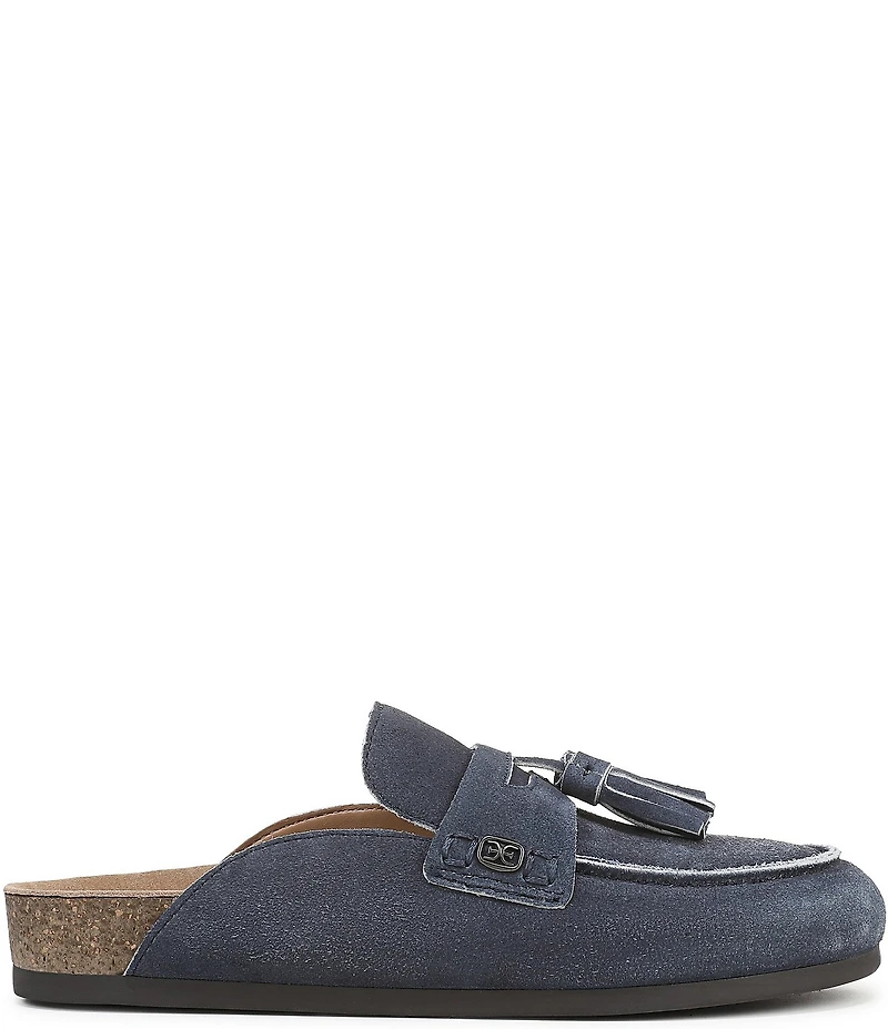 Sam Edelman Astrid Suede Tassel Detail Mules