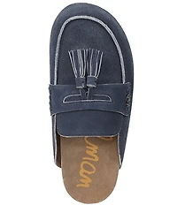 Sam Edelman Astrid Suede Tassel Detail Mules