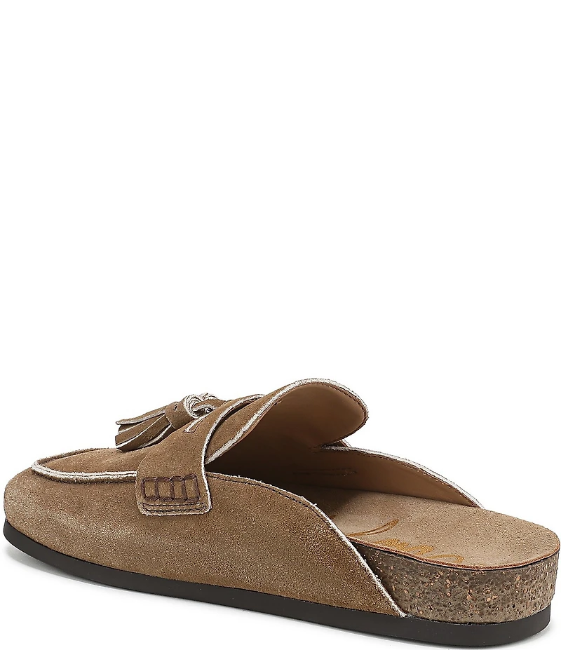 Sam Edelman Astrid Suede Tassel Detail Mules