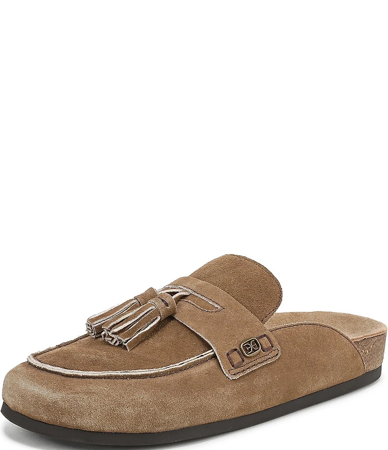 Sam Edelman Astrid Suede Tassel Detail Mules