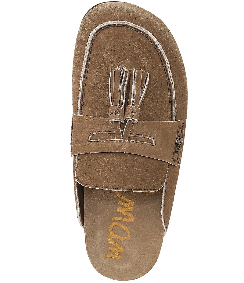 Sam Edelman Astrid Suede Tassel Detail Mules