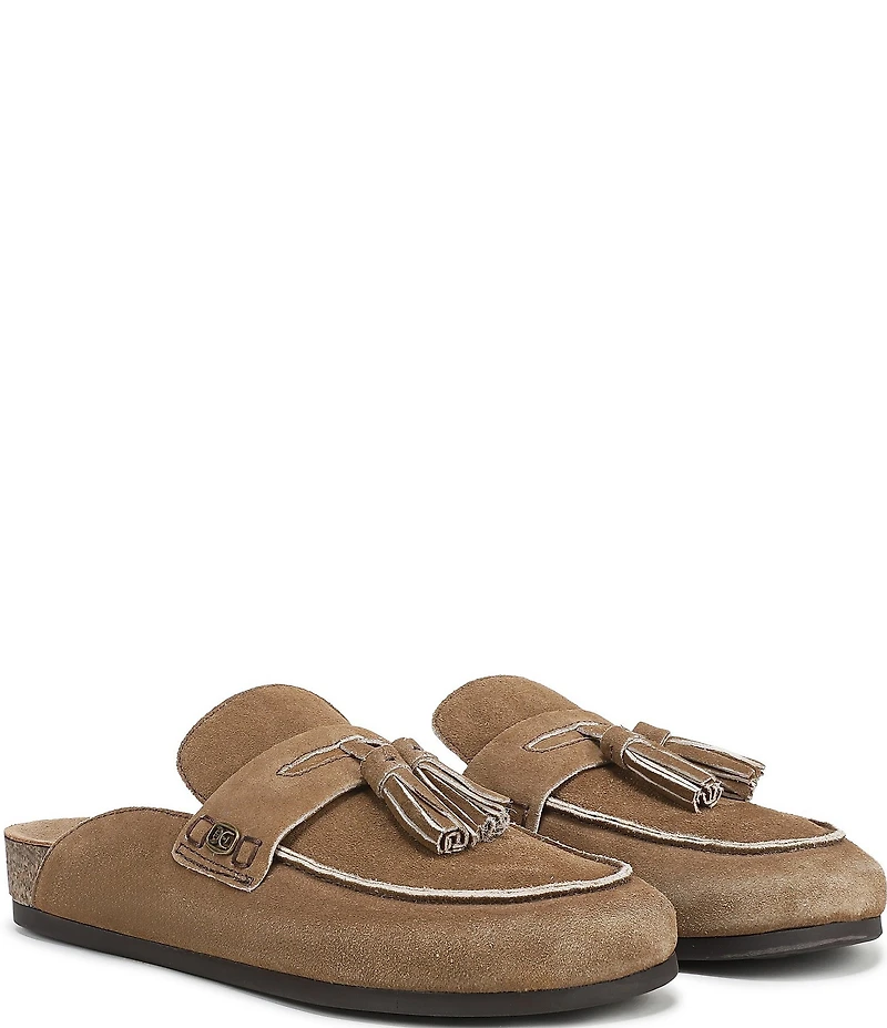 Sam Edelman Astrid Suede Tassel Detail Mules