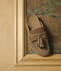 Sam Edelman Astrid Suede Tassel Detail Mules