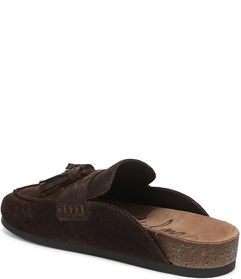 Sam Edelman Astrid Suede Tassel Detail Mules