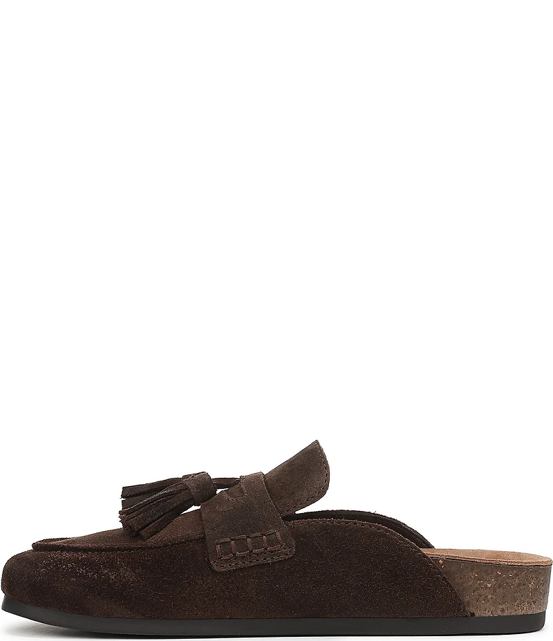 Sam Edelman Astrid Suede Tassel Detail Mules